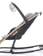 CHIPOLINO Scaunel balansoar Senso Cloud Wood cu spatar reglabil bara de jucarii suport pentru cap centuri de siguranta pliere compacta