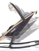 CHIPOLINO Scaunel balansoar Senso Cloud Wood cu spatar reglabil bara de jucarii suport pentru cap centuri de siguranta pliere compacta