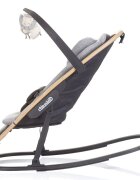 CHIPOLINO Scaunel balansoar Senso Cloud Wood cu spatar reglabil bara de jucarii suport pentru cap centuri de siguranta pliere compacta