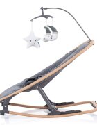 CHIPOLINO Scaunel balansoar Velvet graphite wood