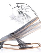 CHIPOLINO Scaunel balansoar Velvet graphite wood
