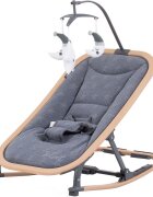CHIPOLINO Scaunel balansoar Velvet graphite wood