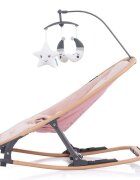 CHIPOLINO Scaunel balansoar Velvet rose water wood
