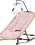 CHIPOLINO Scaunel balansoar Velvet rose water wood