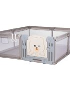 CHIPOLINO Tarc de joaca Amico Beige 200x180 cm cu usa si 2 inele ajutatoare