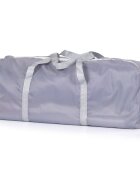 CHIPOLINO Tarc de joaca pentru copii 180x120 cm Lotus Grey 2 inele ajutatoare si usa cu fermoar