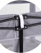 CHIPOLINO Tarc de joaca pentru copii Vibe Grey 120x120 cm inele ajutatoare si usa pentru acces