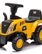 CHIPOLINO Tractor de impins CAT yellow volan cu sunete spatiu pentru depozitare greutate admisa 25 kg