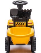CHIPOLINO Tractor de impins CAT yellow volan cu sunete spatiu pentru depozitare greutate admisa 25 kg