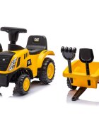 CHIPOLINO Tractor de impins CAT yellow volan cu sunete spatiu pentru depozitare greutate admisa 25 kg