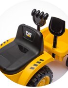 CHIPOLINO Tractor de impins CAT yellow volan cu sunete spatiu pentru depozitare greutate admisa 25 kg