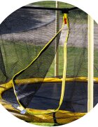 CHIPOLINO Trambulina Sporty yellow 140 cm cu cos de baschet