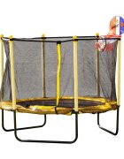 CHIPOLINO Trambulina Sporty yellow 140 cm cu cos de baschet