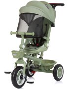 CHIPOLINO Tricicleta pentru copii Marathon Pastel Green cu sezut rotativ suport picioare maner reglabil 2 cosulete greutate admisa 25 kg