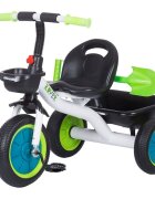 CHIPOLINO Tricicleta pentru copii Rover ocean cu sezut si ghidon confortabil cos pentru accesorii lopata de jucarie inclusa pentru copii cu o greutate de pana la 25 kg