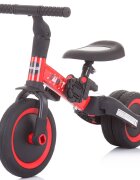 CHIPOLINO Tricicleta pentru copii Smarty Red 2 in 1 ghidon reglabil de la 1 ani si o greutate de pana la 25 kg