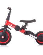 CHIPOLINO Tricicleta pentru copii Smarty Red 2 in 1 ghidon reglabil de la 1 ani si o greutate de pana la 25 kg