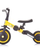 CHIPOLINO Tricicleta pentru copii Smarty Yellow 2 in 1 ghidon reglabil de la 1 ani si o greutate de pana la 25 kg