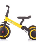 CHIPOLINO Tricicleta pentru copii Smarty Yellow 2 in 1 ghidon reglabil de la 1 ani si o greutate de pana la 25 kg