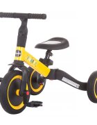 CHIPOLINO Tricicleta pentru copii Smarty Yellow 2 in 1 ghidon reglabil de la 1 ani si o greutate de pana la 25 kg