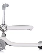 CHIPOLINO Trotineta pentru copii Bloomi grey cu sezut 3 roti cu lumini ghidon reglabil greutate admisa 50 kg