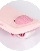 CHIPOLINO Trotineta pentru copii Bloomi pink cu sezut 3 roti cu lumini ghidon reglabil greutate admisa 50 kg