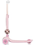 CHIPOLINO Trotineta pentru copii Bloomi pink cu sezut 3 roti cu lumini ghidon reglabil greutate admisa 50 kg