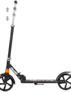 CHIPOLINO Trotineta pliabila Omega Black cu ghidon reglabil cadru din aluminiu baza anti-alunecare cric greutate admisa 100 kg