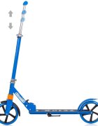 CHIPOLINO Trotineta pliabila Omega Blue cu ghidon reglabil cadru din aluminiu baza anti-alunecare cric greutate admisa 100 kg