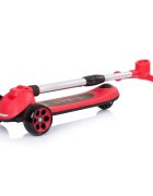 CHIPOLINO Trotineta pliabila Orbit Red cadru din aluminiu ghidon reglabil baza anti-alunecare roti cu lumini greutate admisa 50 kg