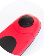 CHIPOLINO Trotineta pliabila Orbit Red cadru din aluminiu ghidon reglabil baza anti-alunecare roti cu lumini greutate admisa 50 kg
