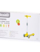 CHIPOLINO Trotineta pliabila Orbit Red cadru din aluminiu ghidon reglabil baza anti-alunecare roti cu lumini greutate admisa 50 kg