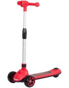 CHIPOLINO Trotineta pliabila Orbit Red cadru din aluminiu ghidon reglabil baza anti-alunecare roti cu lumini greutate admisa 50 kg