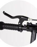 CHIPOLINO Trotineta pliabila pentru copii Swift Black cu frana de mana rulment ABEC-7 cric greutate admisa 100 kg