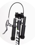 CHIPOLINO Trotineta pliabila pentru copii Swift Black cu frana de mana rulment ABEC-7 cric greutate admisa 100 kg