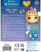 CLEMENTONI Jucarie vulpe de plus cu lumina de noapte si sunete pentru relaxare si somn linistit