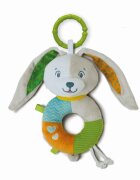 CLEMENTONI Zornaitoare de plus Baby iepuras