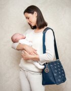 Clevamama Geanta multifunctionala Ellie Messenger Navy