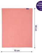 Clevamama Paturica din bumbac 70 x 90 cm Coral 3450