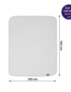 Clevamama Paturica din bumbac Waffle Weave 120 x 140 cm White 3465