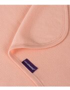 Clevamama Paturica din bumbac Waffle Weave 70 x 90 cm Coral 3460