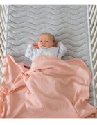 Clevamama Paturica din bumbac Waffle Weave 70 x 90 cm Coral 3460