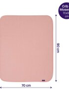 Clevamama Paturica din bumbac Waffle Weave 70 x 90 cm Coral 3460