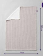 Clevamama Paturica Lux Sherpa pentru bebelusi 75 x 100 cm grey 3484