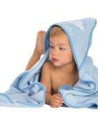 Clevamama Prosop de baie pentru bebelus si mama blue