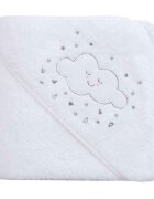 Clevamama Prosop de baie White pentru bebelus si mama