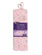 Clevamama Set 2 cearceafuri roz cu elastic 140 x 70 cm