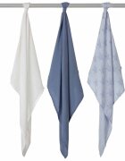 Clevamama Set 3 paturici de muselina albastru 3540