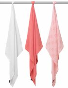 Clevamama Set 3 paturici de muselina roz 3539