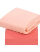 Clevamama Set cearceaf cu elastic 120cm x 60cm 3322 roz